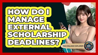 How Do I Manage External Scholarship Deadlines? - The College Explorer