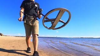 I SPENT 2 Hours METAL DETECTING This BEACH!