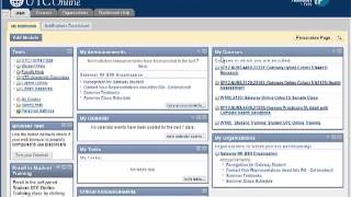 UTC Learn - Logging In