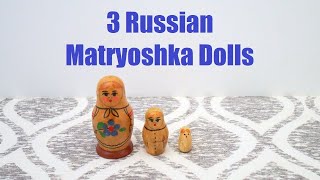 My Nesting Doll Collection #0261 – 3 Russian Matryoshka Dolls