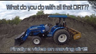Back Yard Dirt Project With The New Holland Workmaster 25