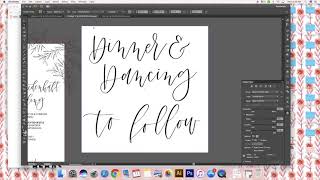 My Invitation Design Process [Part Three] - Designing Your Invitation in Illustrator