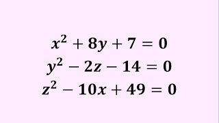 A Nice System of Equations | Can You Solve? | Math Olympiad Prep!