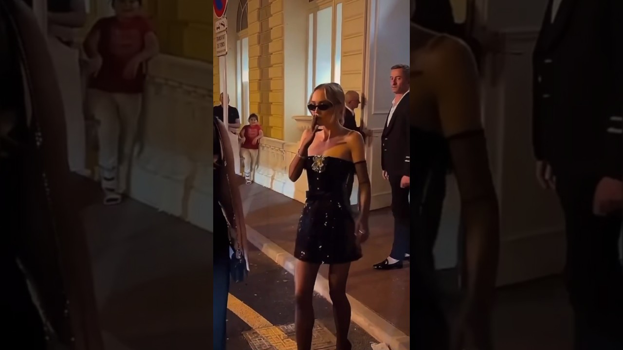 Lily-Rose Depp leaving Cannes Film Festival 2023
