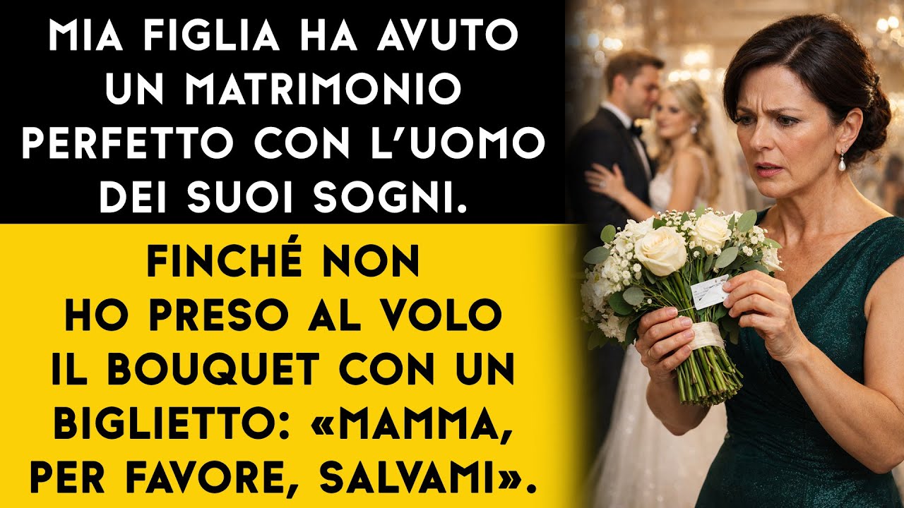 Il matrimonio si svolgeva alla perfezione… finché non ho preso il bouquet della sposa