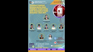 Webinar Partisipasi Ormas Dalam Pendidikan Pemilih Cerdas Untuk Mewujudkan Pemilu Berkualitas 2024