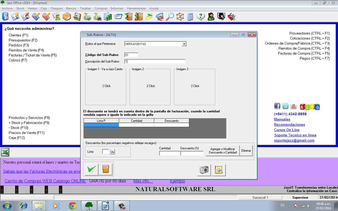 Software Jazz Office Gestion Pasos Iniciales por donde comenzar - YouTube