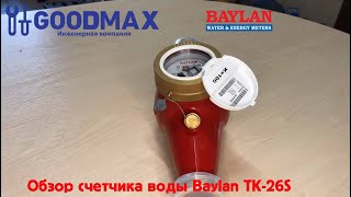 Видеообзор — Счетчик для горячей воды BAYLAN TK-26S Dn 32 (класс "С", R = 160)
