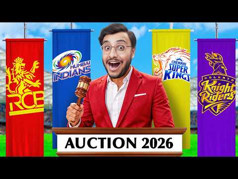 I DID THE MINI IPL PLAYER AUCTION 2026