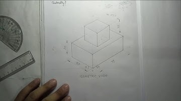 (10.7) Isometric View of a cube over the Rectangular Slab