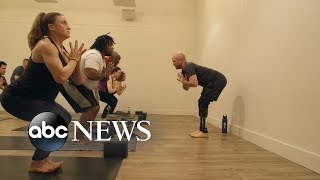Veteran who lost both legs in Iraq war finds healing in yoga