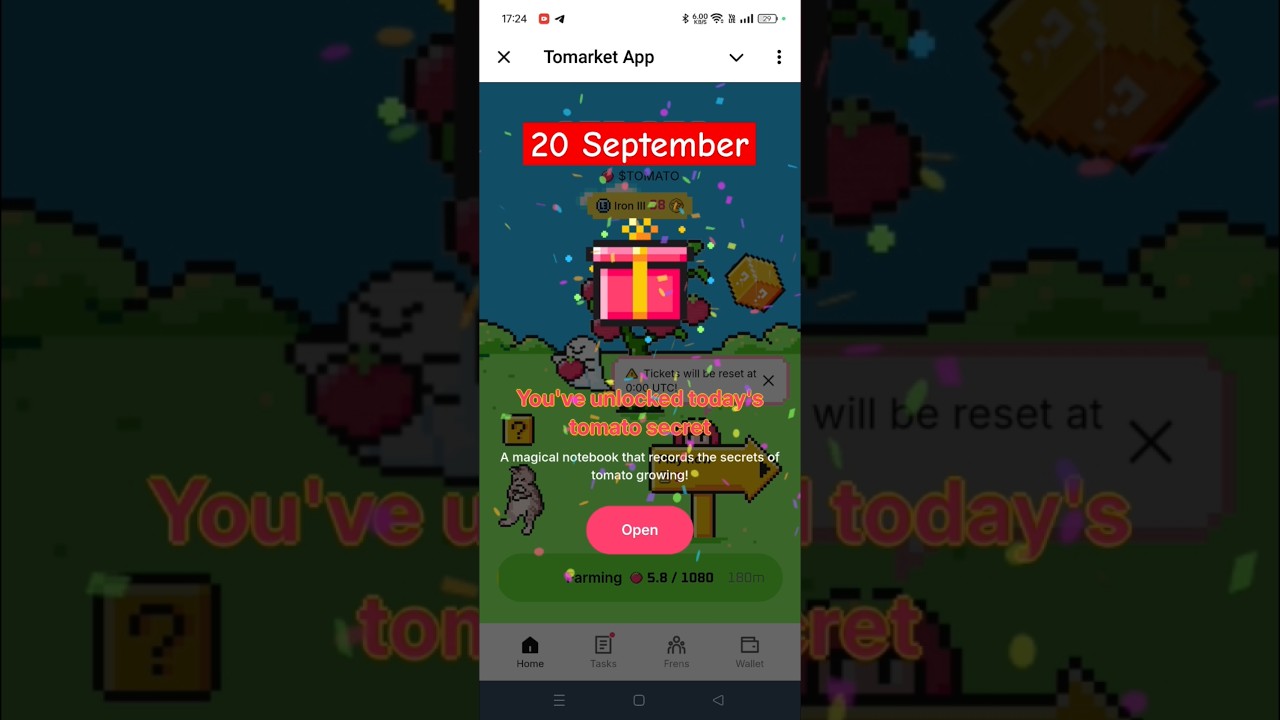 @tomarket 20 September tomarket secret code.