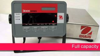 OHAUS Bench Scales - How to: T32M Indicator - Span Calibration (EN)
