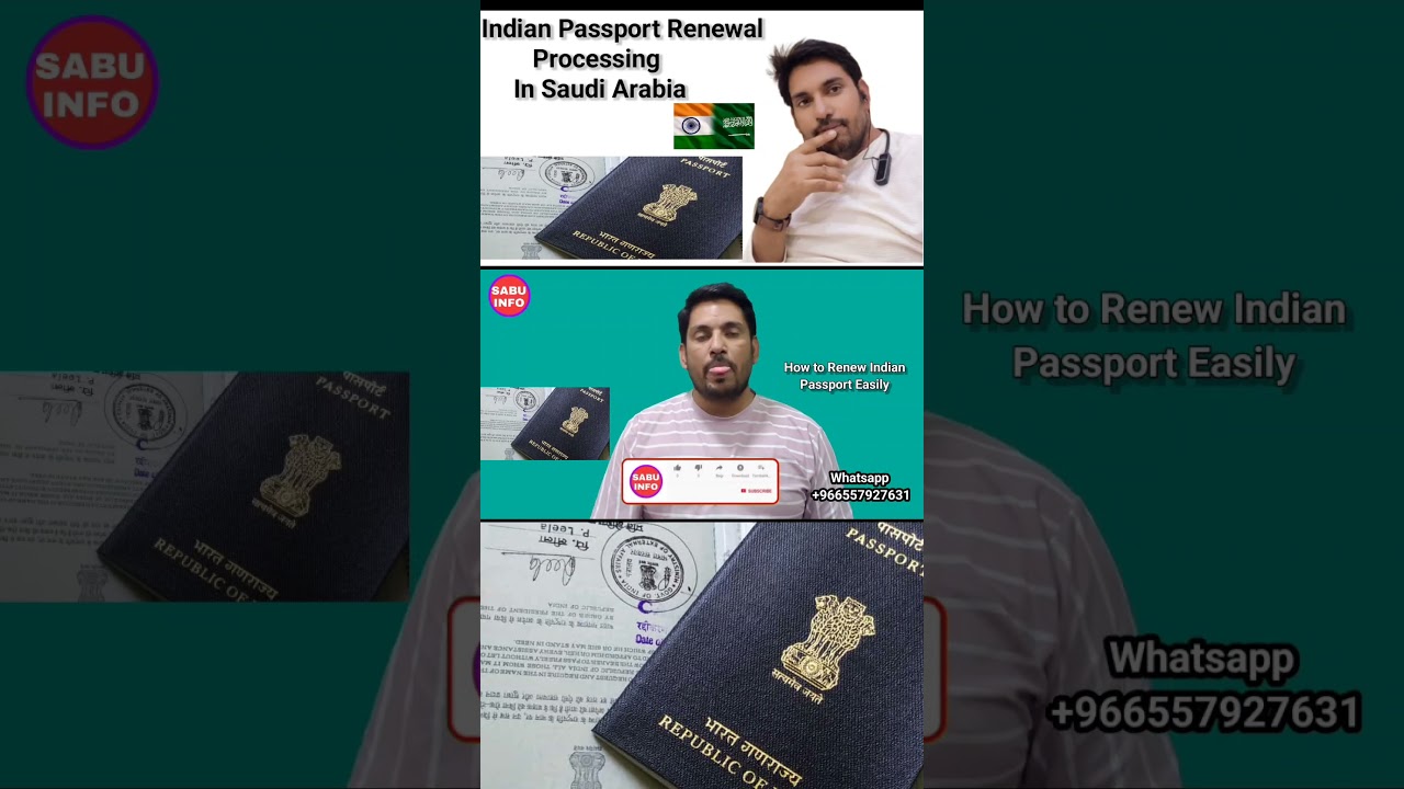Indian Passport Renewal Saudi  