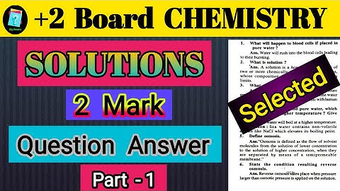 solutions selection question 2025 | class 12 chemistry solutions important questions 2025
