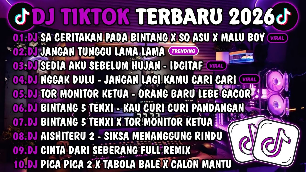 DJ TIKTOK TERBARU 2026-🎵DJ SA CERITAKAN PADA BINTANG X SO ASU X MALU BOY🎵DJ JANGAN TUNGGU LAMA LAMA