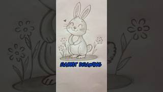 Rabbit drawing easy ...✏️ pencil art...#drawing #pencil #yt #shorts #like #subscribe #viralshort