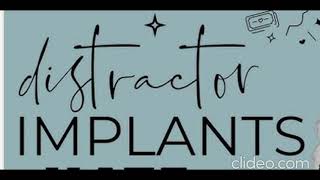 Distractor Implants Clearing