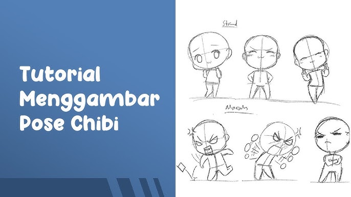 Chibi drawings, Anime poses, Drawings