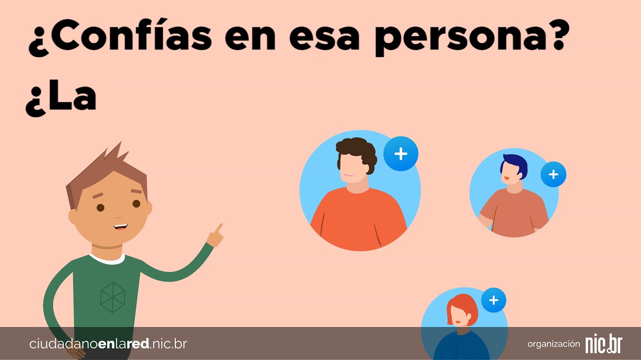 No confíe en extraños en Internet