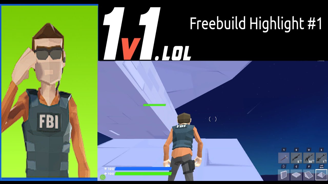 Asmr free build 1v1 lol 