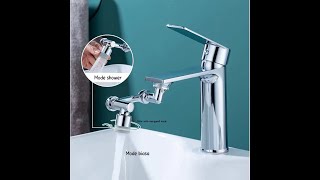 Sambungan Kepala Keran Splash Faucet Filter 360 Drajat Kran Cuci Piring Washtafel Berkualitas Conector Faucet