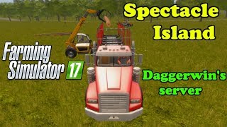 Farming Simulator 17 | Playing in Daggerwin's server | Spectacle Island | Ep. 2 | Timelapse
