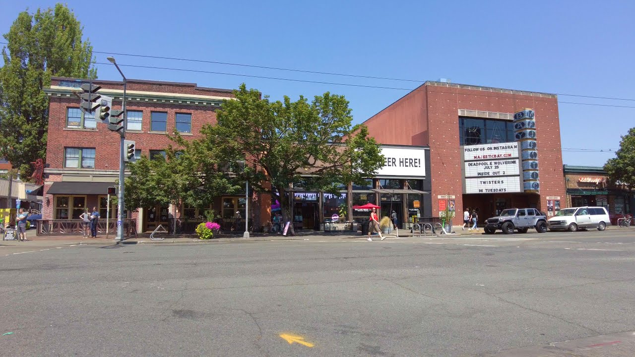 Walking Seattle - Market Street in Ballard, 4K, 2024