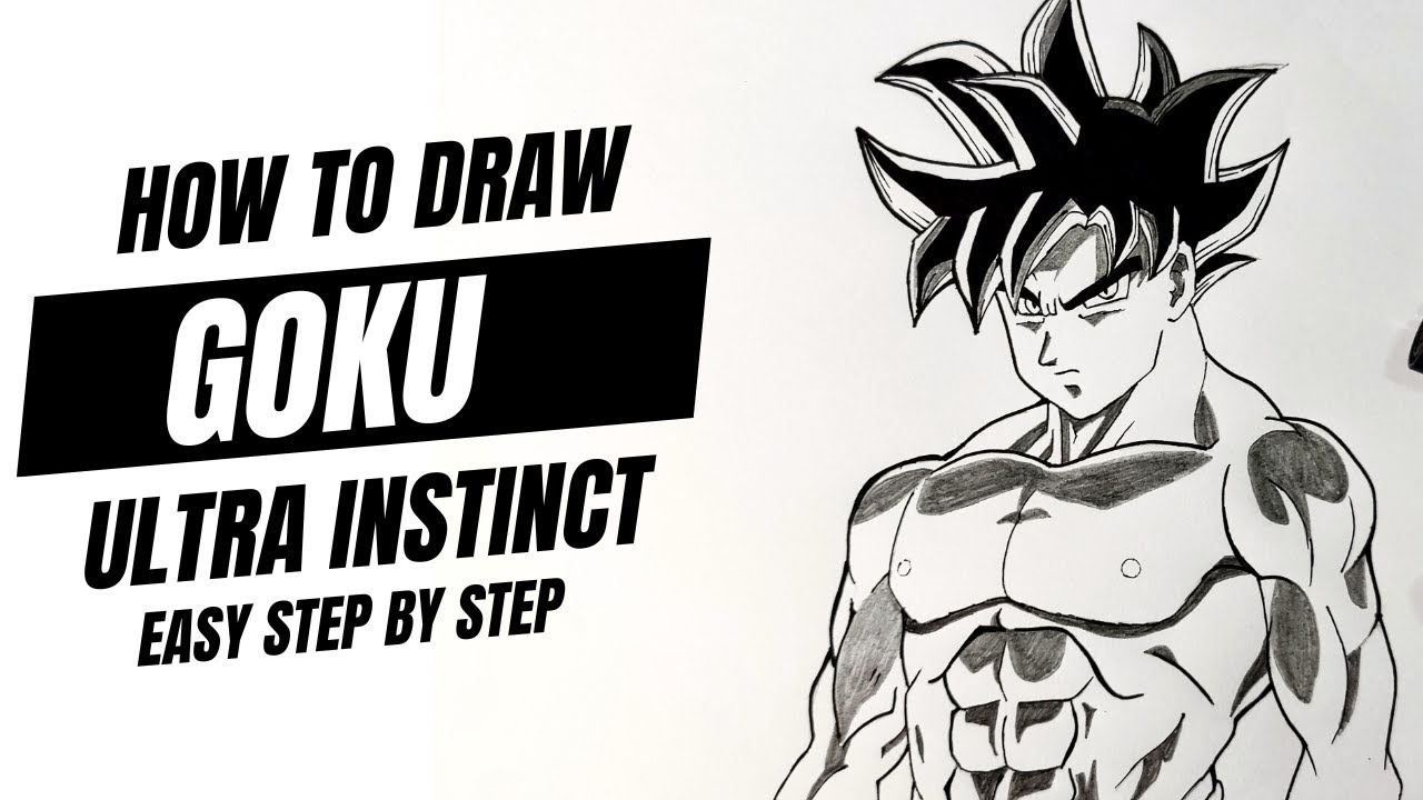 How to draw goku ultra instinct really easy drawing tutorial – Artofit