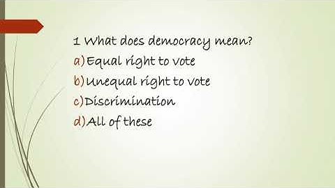 Class 7th civics chapter 1 On equality (multiple choice questions )