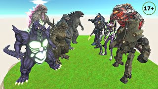 THE STRONG SQUAD WILL WIN EVOLVED GODZILLA TEAM VS MECHA GODZILLA TEAM - ARBS