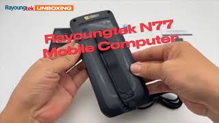Rayoungtek N77 Mobile Computer 1D 2D Barcode Scanner NFC Reader Device Unboxing