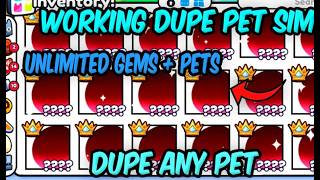 WORKING Pet Simulator 99 Gems Pets Dupe Script Dupe Method 2026