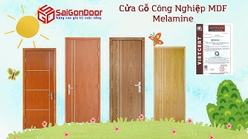 ✅ Cửa Gỗ Công Nghiệp MDF Melamine Dùng Làm Cửa Phòng Ngủ