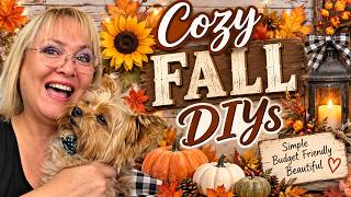 COZY FALL DIYS/FALL DECOR DIYS/DOLLAR TREE FALL DIYS
