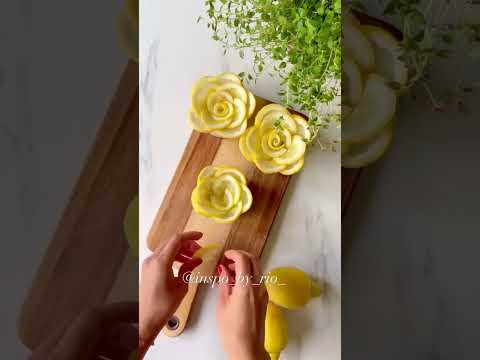 طريقة تزيين الليمون طبخ تزيين   