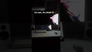 Is the Monitor OFF or is it OLED? 🤫🖤 #Tech #Gaming #Setup