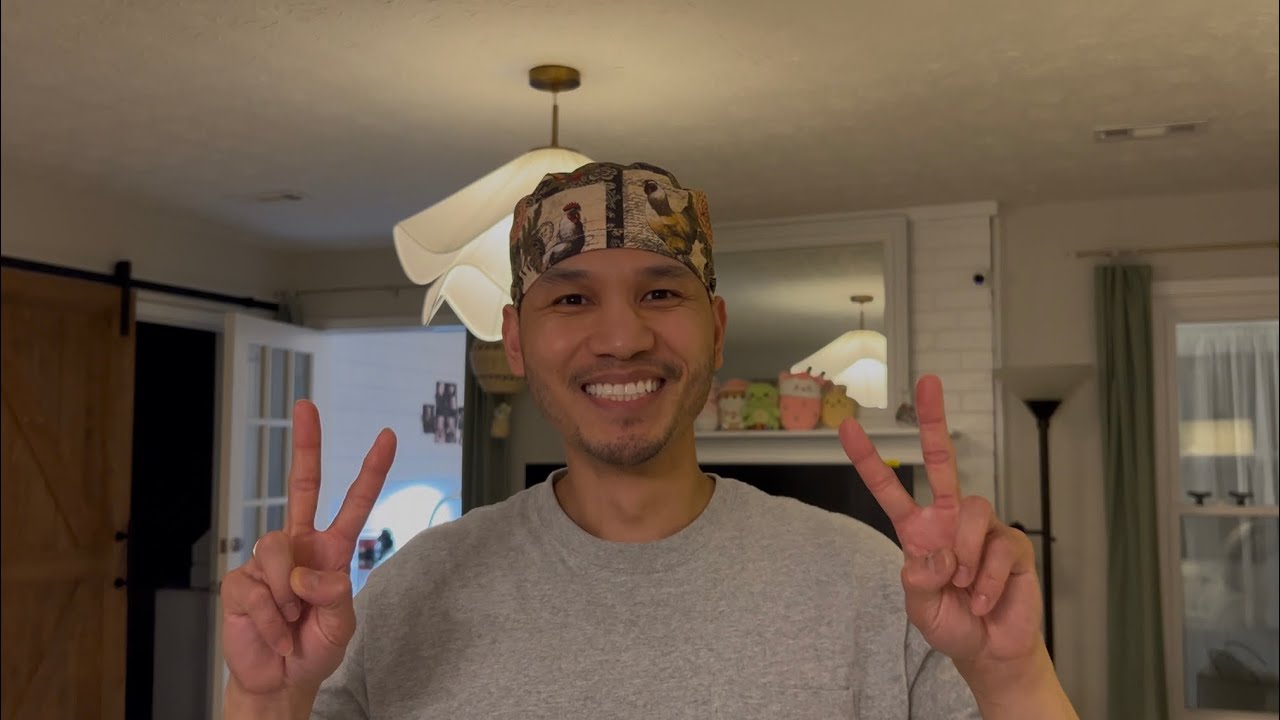 How to make husband’s scrub cap | 如何缝制我老公的手术帽