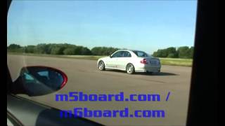 m6board.com presents Red BMW M6 vs Kleeman E55 AMG K4 (Mercedes) with 640 HP #1
