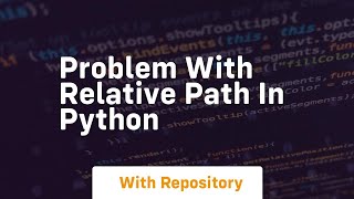 Problem with relative path in Python Profile