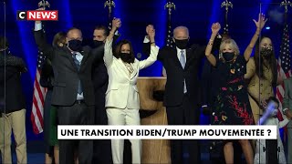 Une transition entre Biden et Trump qui risque d'être mouvementée