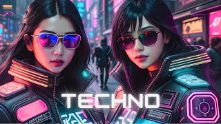 Dark Minimal Techno Mix - Cyberpunk Neon Noir (AI animated visuals)