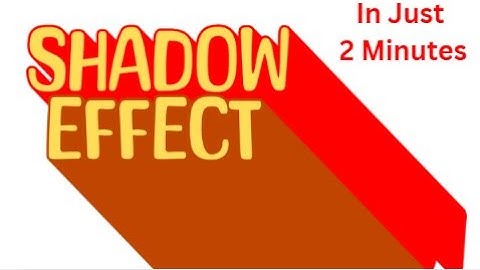 Shadow Text Effect - Canva Tutorial | How to Make Effective Text | How to Add Text Effect in Canva 