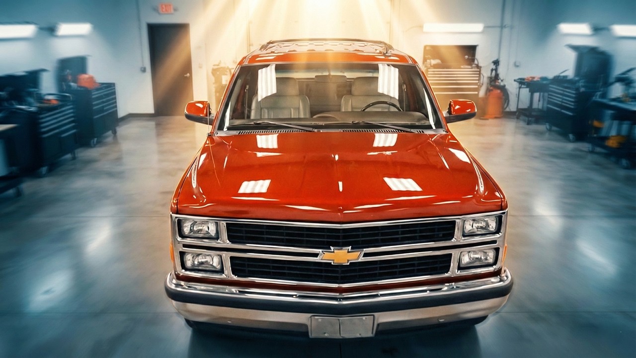 Abandoned Red Chevy Tahoe: Satisfying ASMR Deep Clean & Restoration