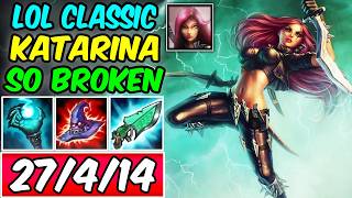 LOL CLASSIC KATARINA IS SO BROKEN | Best Build & Runes | How To Play Katarina | League of Legends