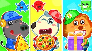 Lets Dance With Shapes Shape Learning Song Wolfoo Nursery Rhymes & Kids Songs