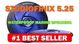 STUDIOFINIX 5.25" Waterproof Marine Speakers 160W 2-Way Weather Resistant Outdoor Boat - B0FLPR4M3P