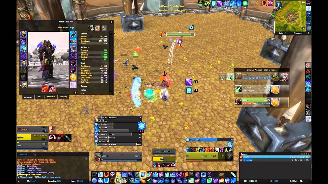 Frost Mage 5.3 PvP Arena