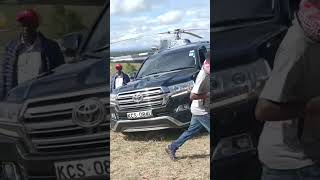 David Murathe and Muhoho Kenyatta arrive in Narok for the Jubilee party Maa declaration