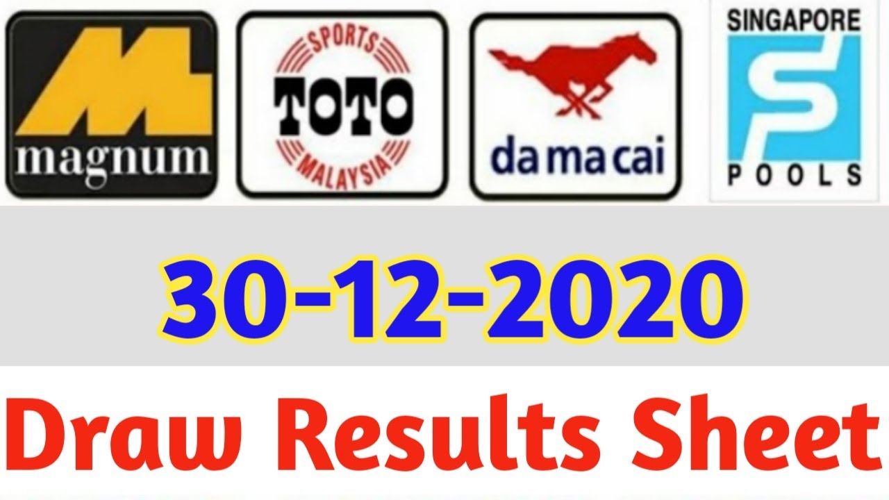 30 12 2020 Today 4d Results Magnum Toto Kuda Damacai 4d Result Today Today 4d Result Live Youtube